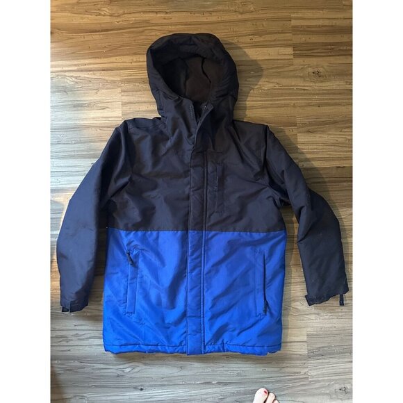 Children's Place jacket heavy waterproof skiing snow navy/blue boys LG 10/12 - Picture 1 of 11